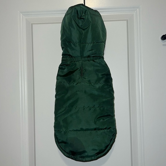 Target Classic Dog Puffer Vest Size Small Wondershop Dark Green Jacket like new - Picture 5 of 10